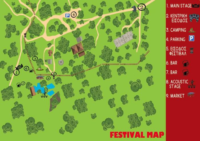Ο χάρτης του φεστιβάλ
