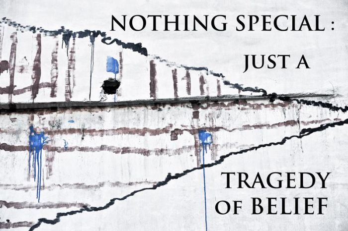 Nothing special: just a Tragedy of Belief - Εικαστική έκθεση για την αξία της ζωής στο Δυτικό πολιτισμό