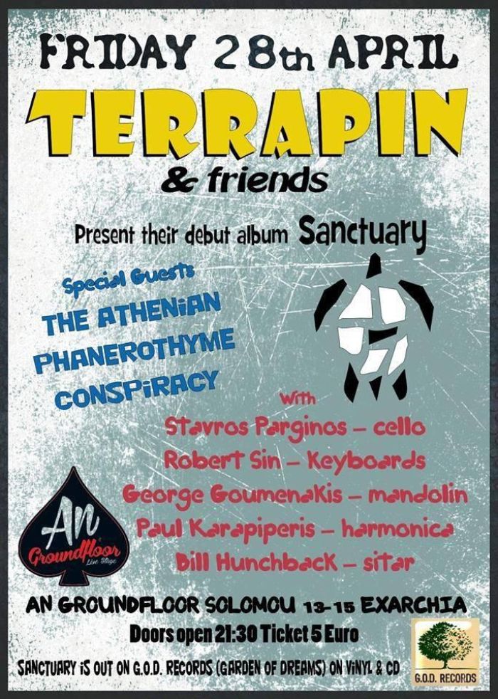 Terrapin live στο AN Groundfloor - Επίσημη παρουσίαση του δίσκου «Sanctuary»